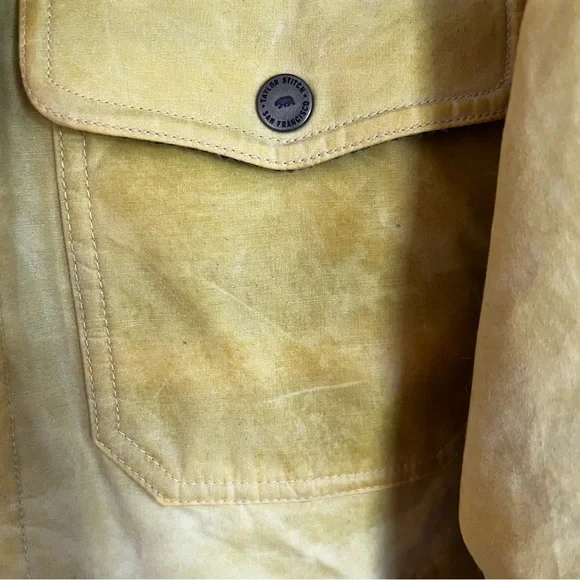 Taylor Stitch Winslow Waxed Cotton Halley Stevensons Wool Jacket Mens size 38 M - Picture 8 of 8